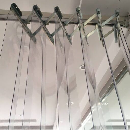 rèm nhựa pvc kéo xếp adazo, rèm nhựa xoay xếp, rèm nhựa xoay lật
