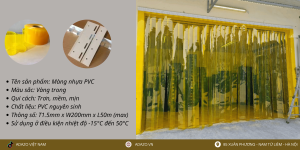 Màng Nhựa PVC Vàng Trong