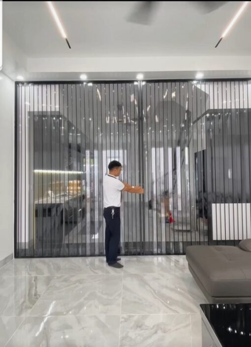 Cửa xếp lá nhựa 1